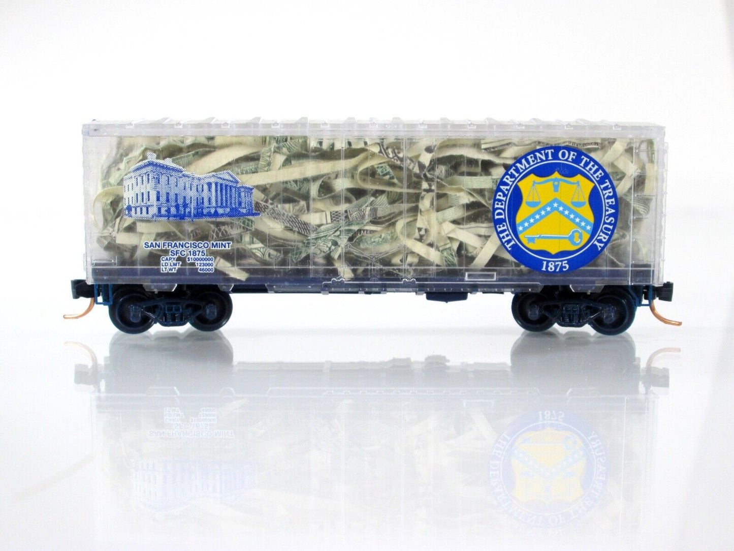 N Scale San Francisco Mint Transparent Box Car -- Micro Trains / NSC Special Run