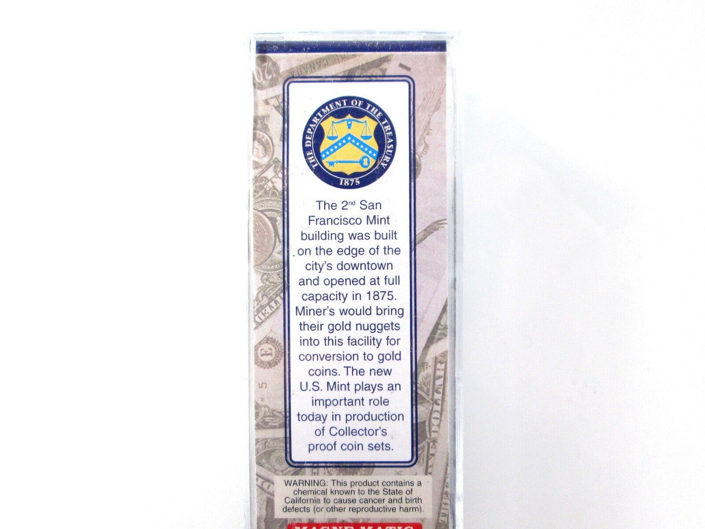 N Scale San Francisco Mint Transparent Box Car -- Micro Trains / NSC Special Run