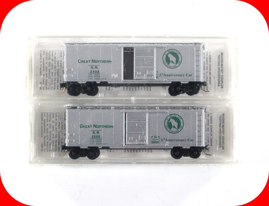 N Scale **GREAT NORTHERN** 40' Box Car Set - Micro Trains / NSC 2nd Anniversary