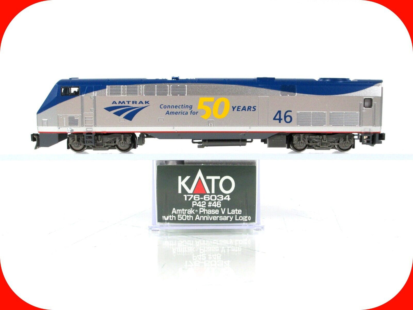 N Scale ***AMTRAK*** 50th Anniversary Phase V P42 #46 - Kato 176-6034, DCC Ready