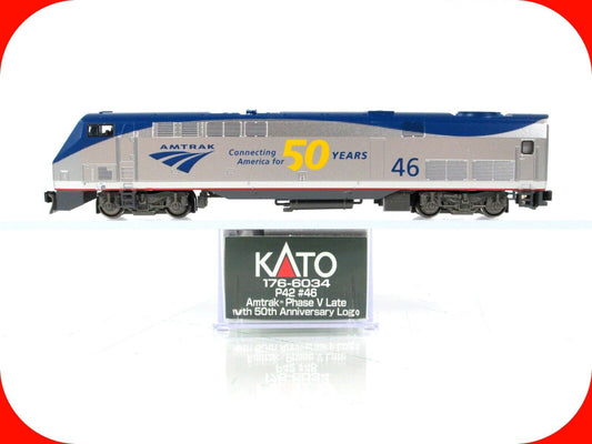 N Scale ***AMTRAK*** 50th Anniversary Phase V P42 #46 - Kato 176-6034, DCC Ready