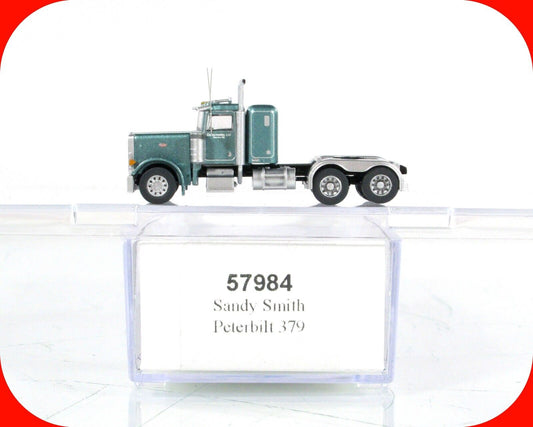 N Scale PETERBILT ***SANDY SMITH*** 379 Tractor Truck ---------- Trainworx 57984