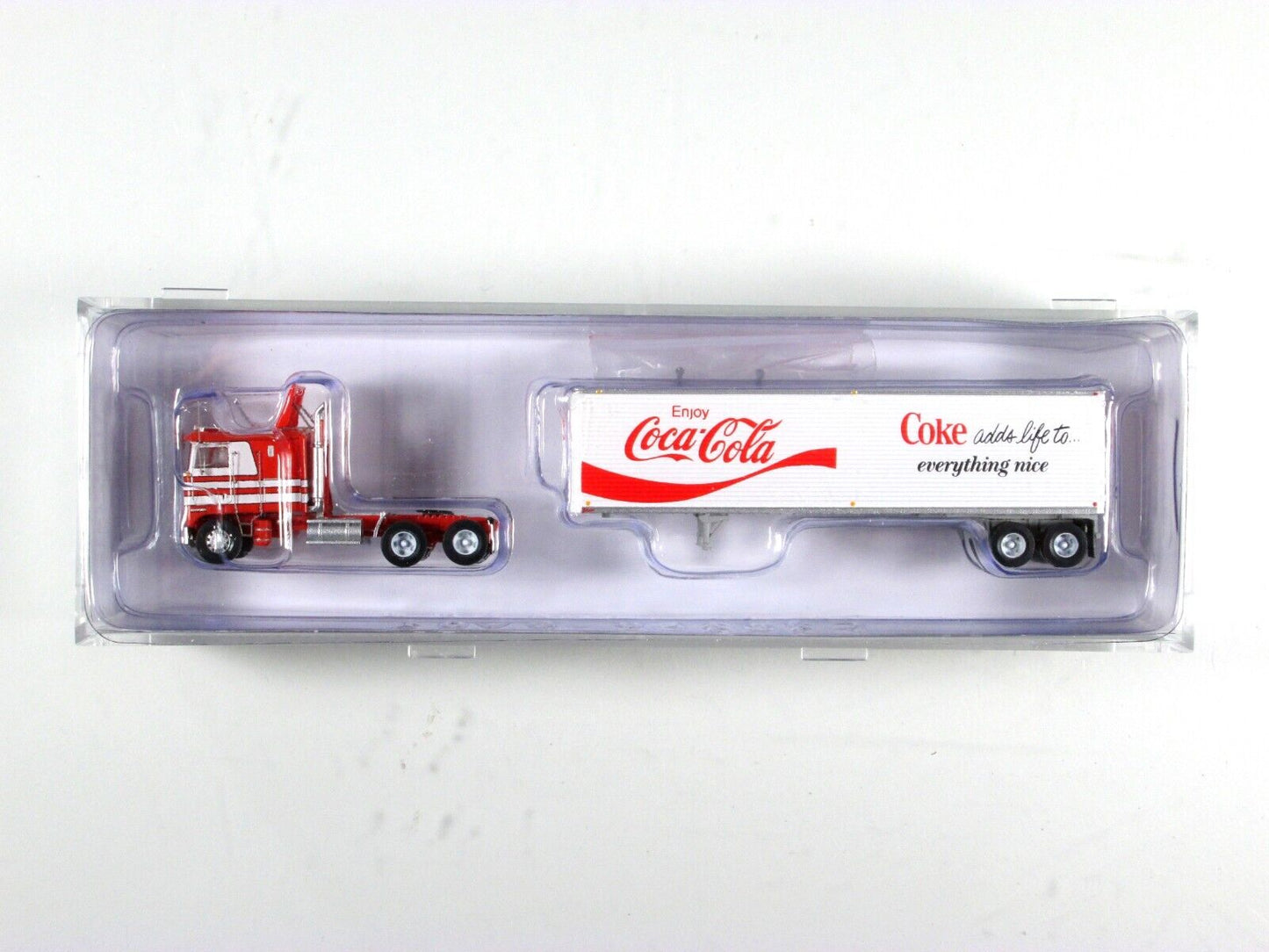 N Scale KENWORTH ***COCA-COLA*** K100 Tractor, 40' Trailer - Trainworx 51063