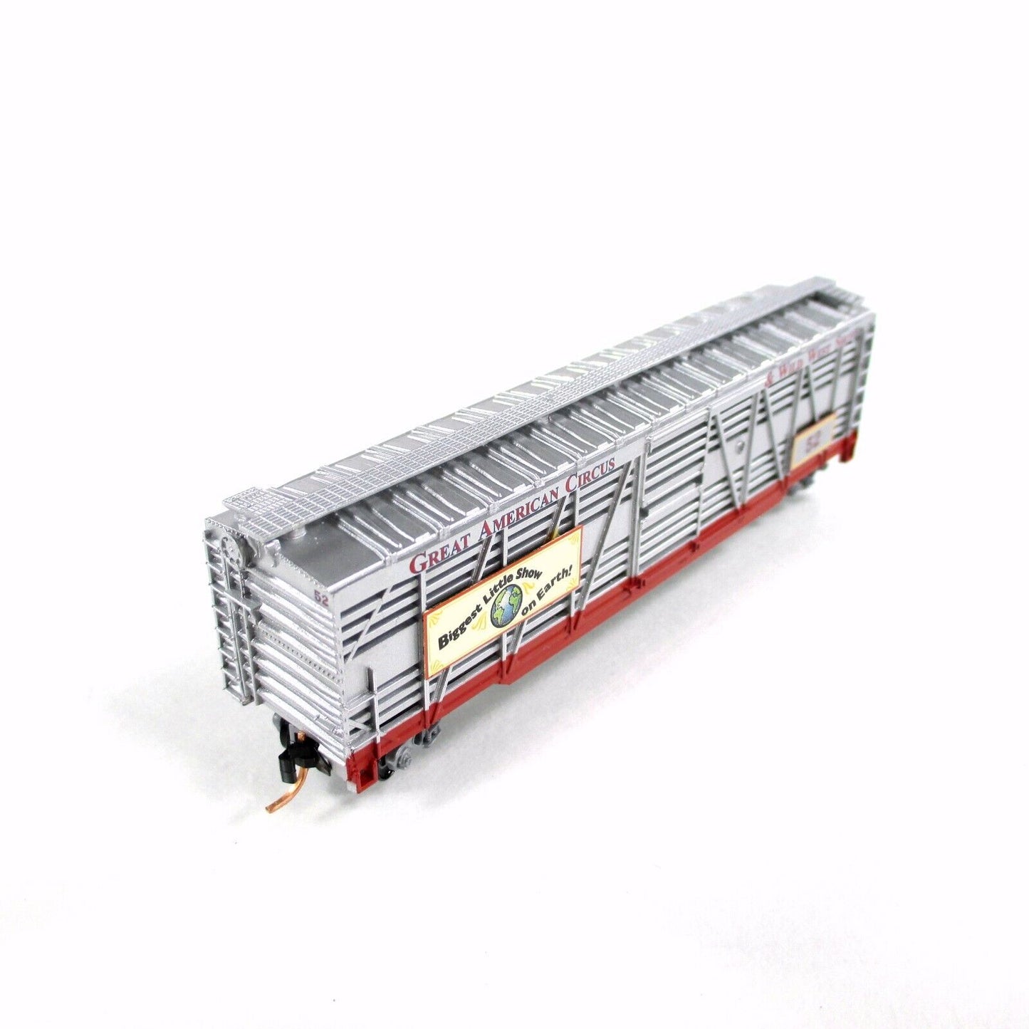 N Scale *AMERICAN CIRCUS & WILD WEST* Stock Car #52 - Atlas, Lowell Smith **RARE