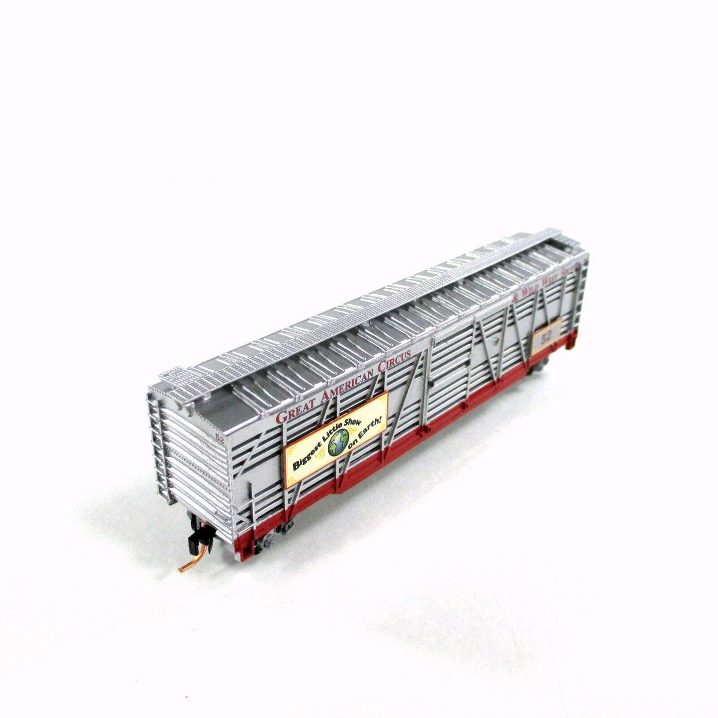 N Scale *AMERICAN CIRCUS & WILD WEST* Stock Car #52 - Atlas, Lowell Smith **RARE