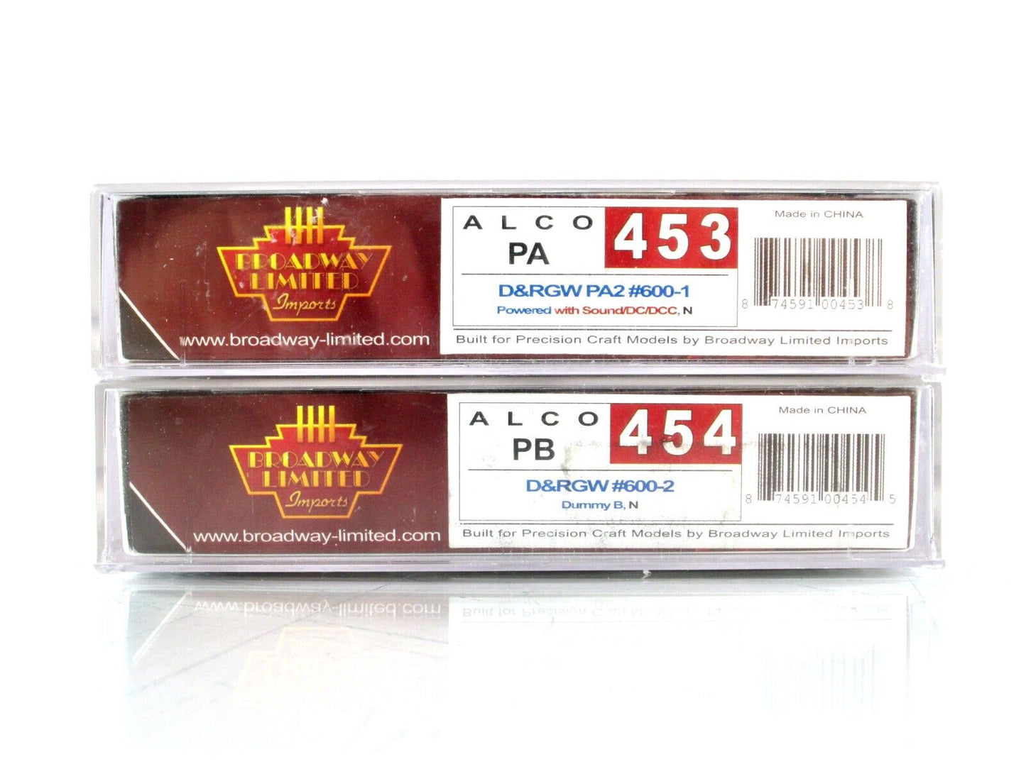 N Scale **DENVER RIO GRANDE** ALCO PA-PB Set #600 - Broadway 453, 454, DCC Sound