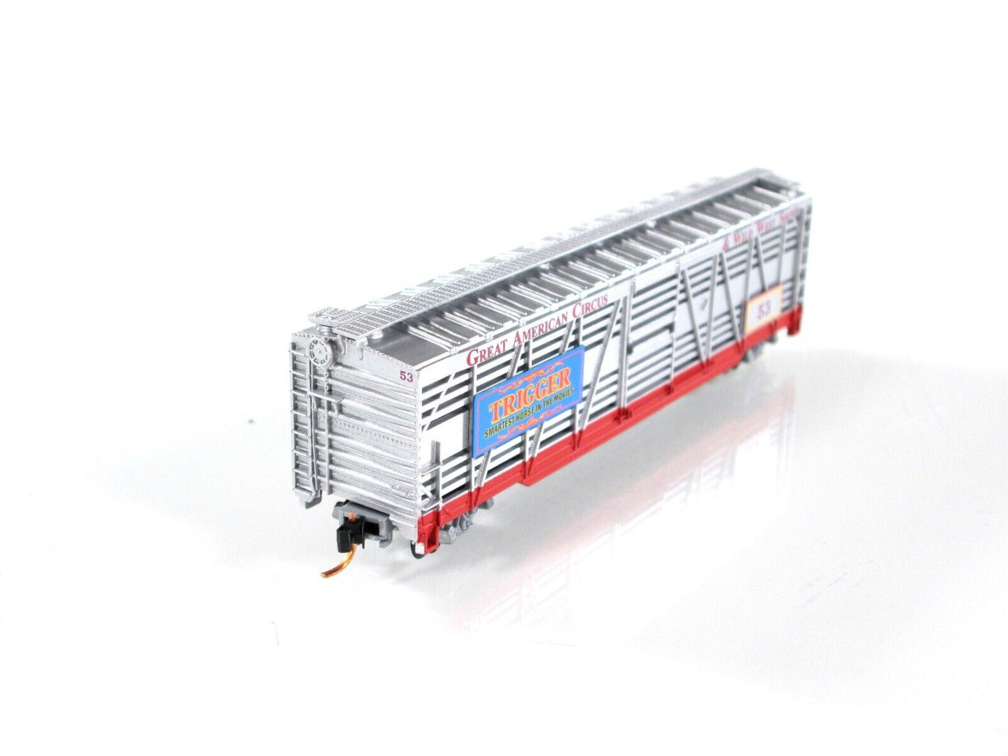 N Scale *AMERICAN CIRCUS & WILD WEST* Stock Car #53 - Atlas, Lowell Smith **RARE