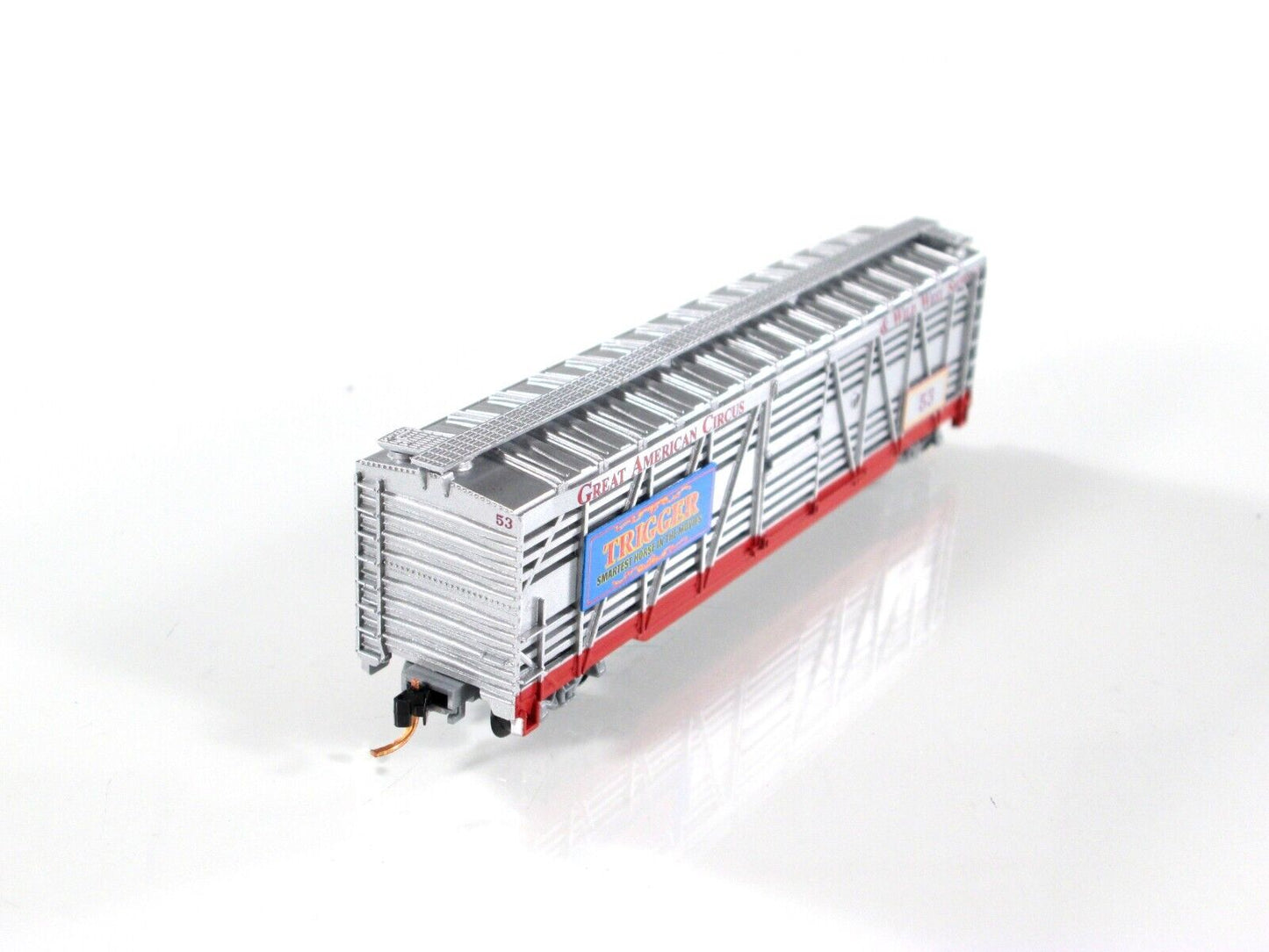 N Scale *AMERICAN CIRCUS & WILD WEST* Stock Car #53 - Atlas, Lowell Smith **RARE