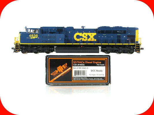 HO Scale ***CSX*** SD70ACe Diesel Locomtive #4836 --------- MTH 80-2063-1 w/ DCC