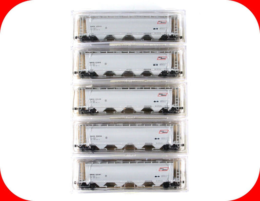 N Scale **NORTH AMERICAN** Cylindrical 4-Bay Hopper 5-Pack - Intermountain 65203