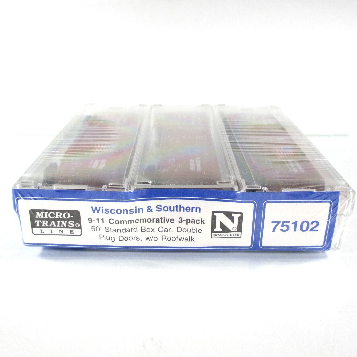 N Scale **WISCONSIN SOUTHERN** 9-11 Memorial Box Car 3-Pack - Micro Trains 75102