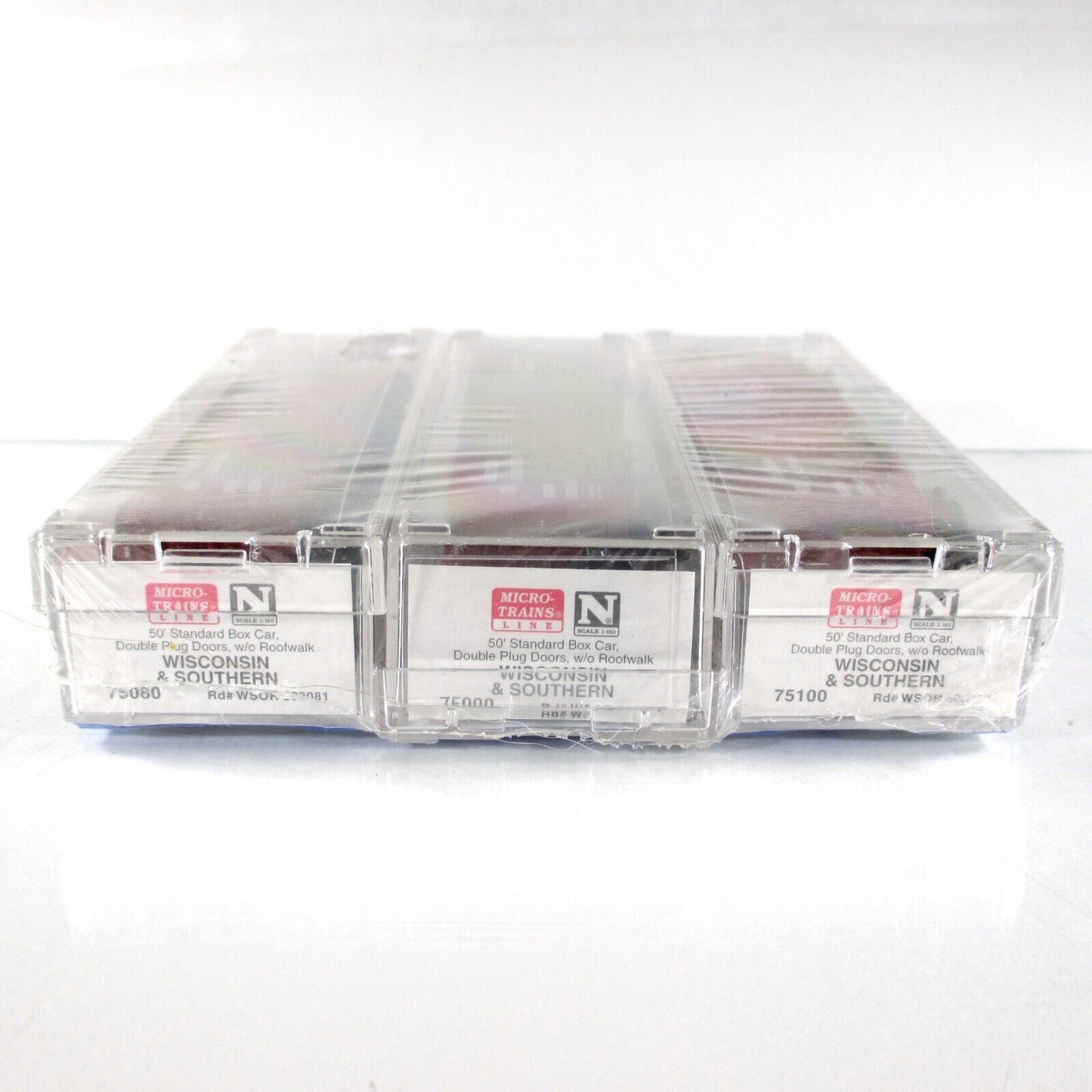 N Scale **WISCONSIN SOUTHERN** 9-11 Memorial Box Car 3-Pack - Micro Trains 75102
