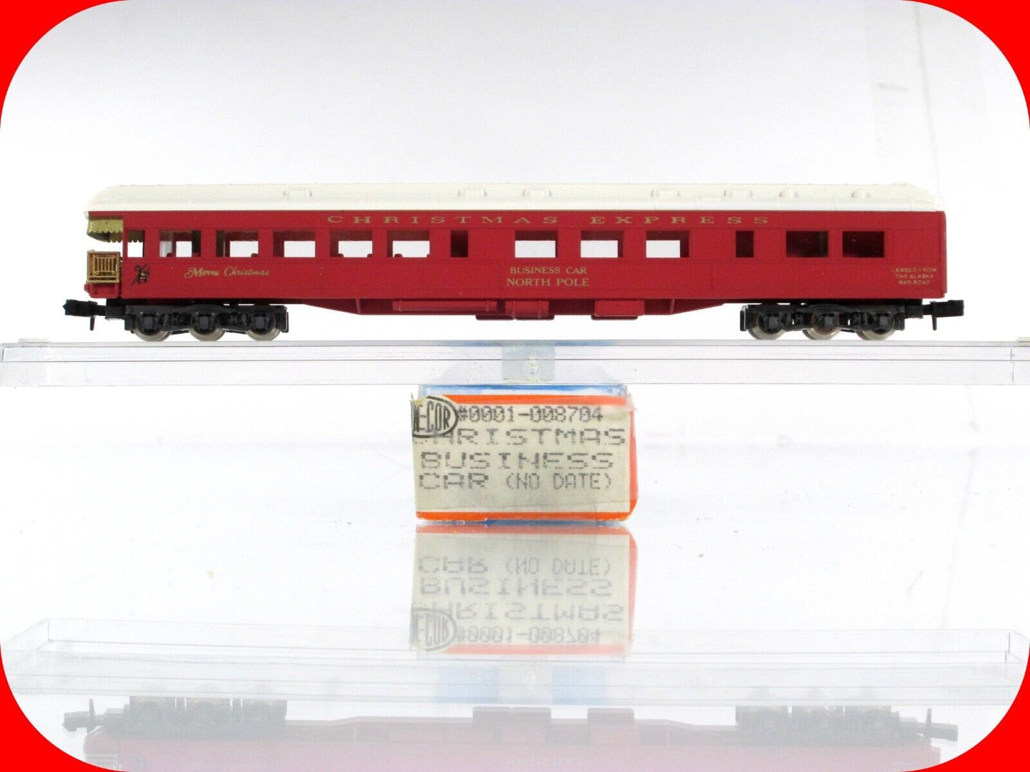 N Scale **CHRISTMAS EXPRESS** Business Car - Con-Cor 8704 **RARE No-Date Edition