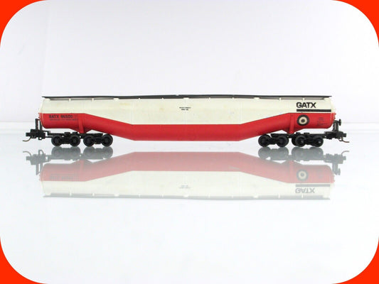 N Scale ***GATX*** 94' Jumbo Whale Belly Tank, GATX 96500, Atlas 3114, MTL Cplrs