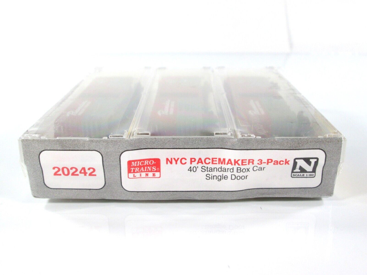 N Scale ***NEW YORK CENTRAL PACEMAKER*** 40' Box Car 3-Pack - Micro Trains 20242