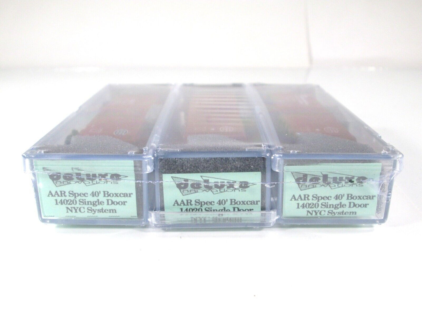 N Scale ***NEW YORK CENTRAL*** 40' Box Car 3-Pack - Deluxe Innovations 14020