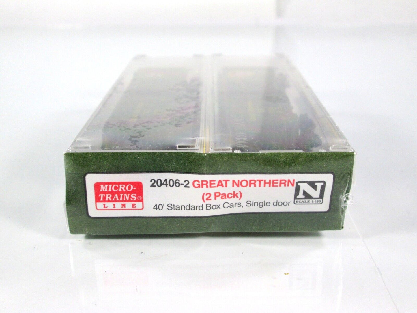 N Scale **GREAT NORTHERN** 40' Box Car 2-pack #2505, 2538 - Micro Trains 20406-2