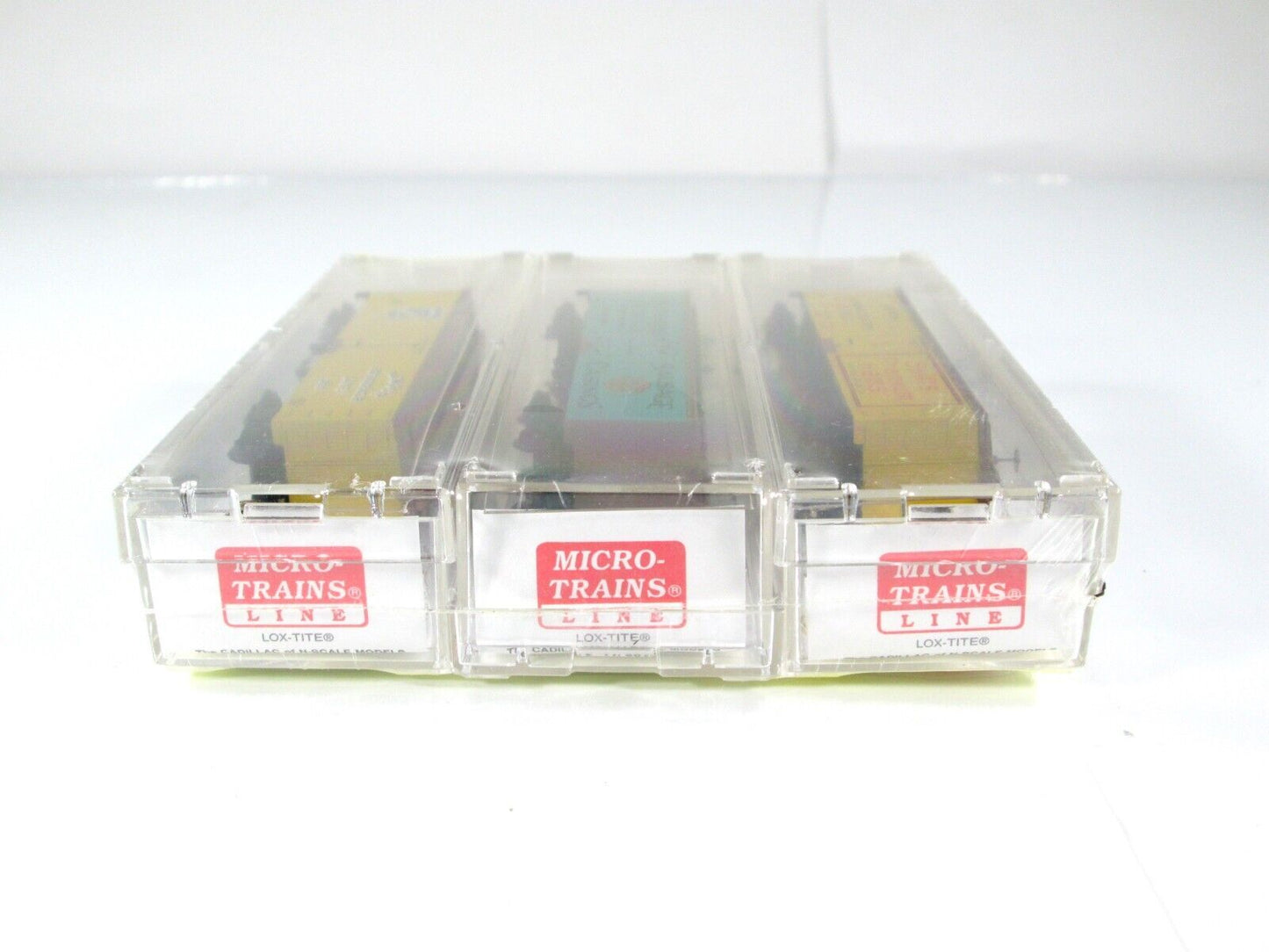 N Scale **MEAT PACKERS of CHICAGO** 36' Wood Reefer 3-Pack - Micro Trains 58072