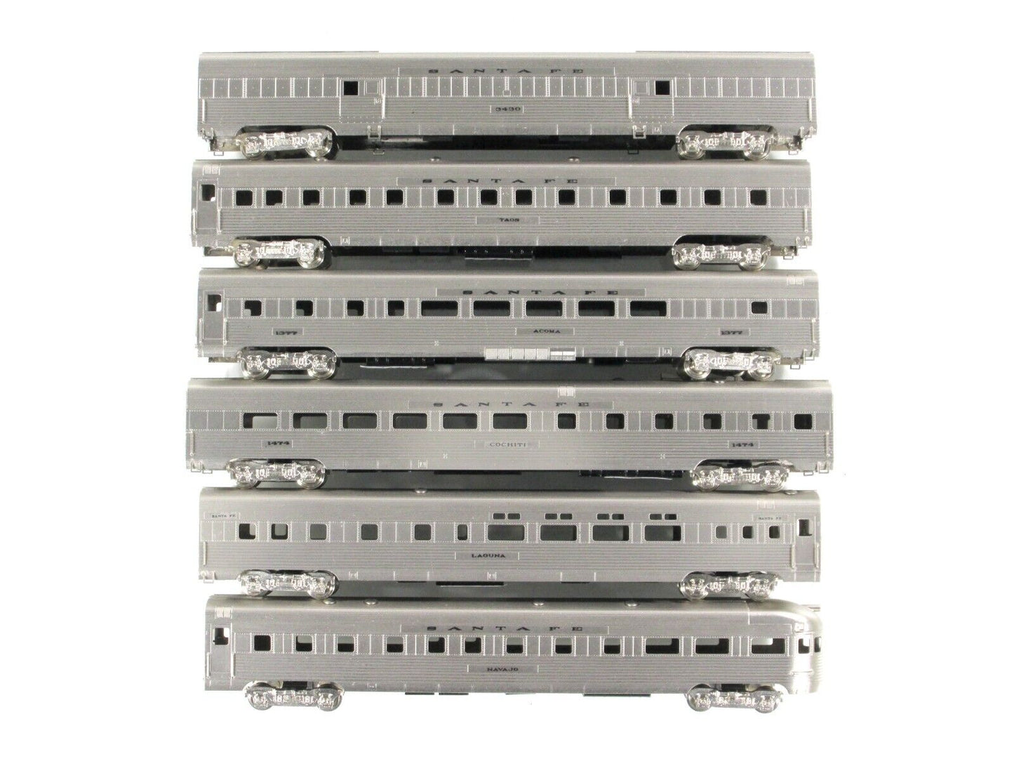 N Scale BRASS **SANTA FE SUPER CHIEF** Passenger 6-Car Set, ORIENTAL / KMT Japan