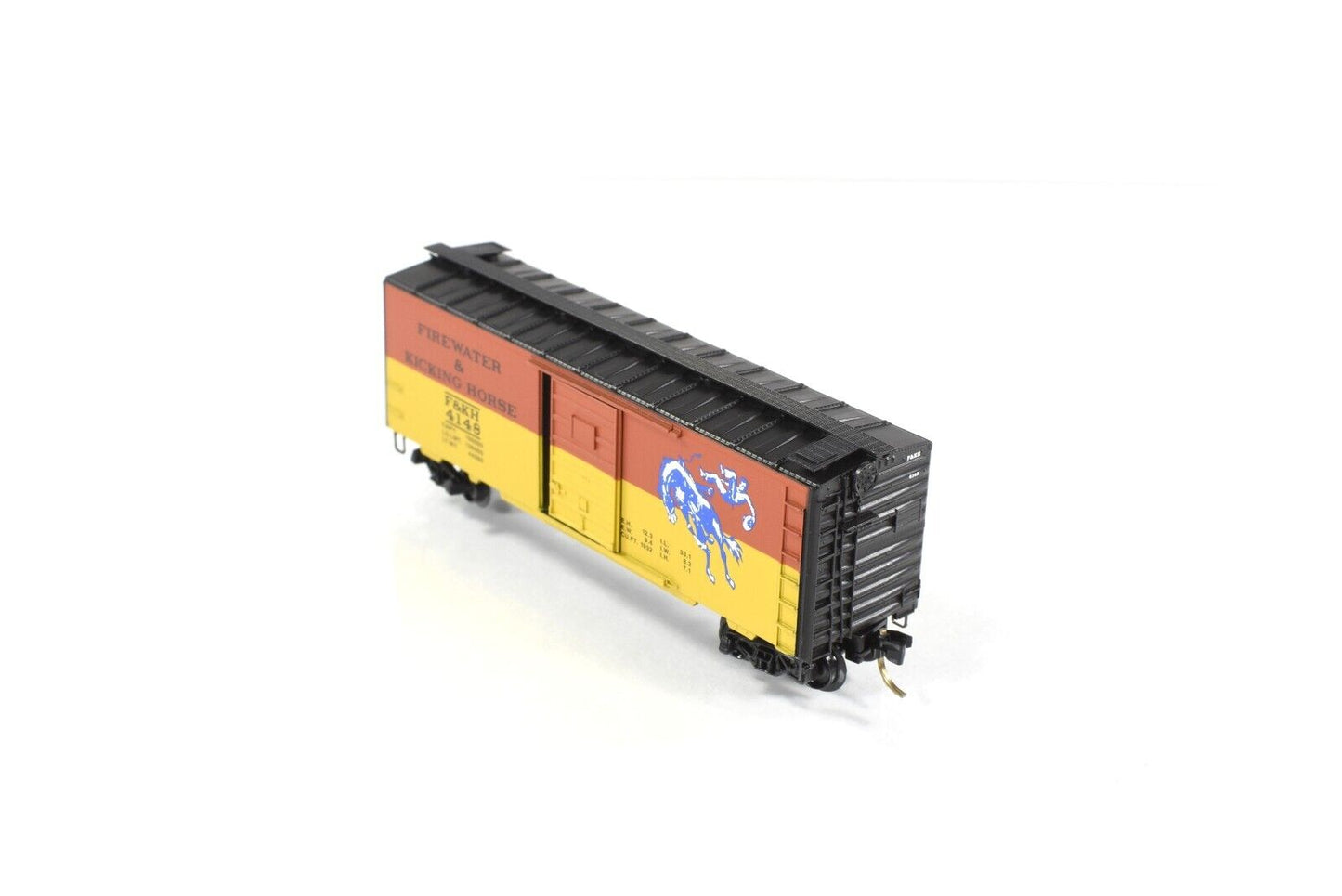N Scale ***FIREWATER & KICKING HORSE** Box Car, Micro Trains Special Heritage #8