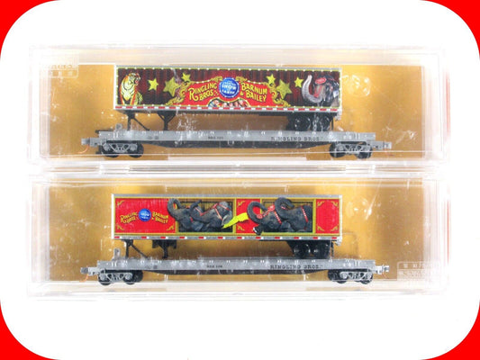 N Scale **RINGLING CIRCUS ELEPHANT, TIGER*** TOFC - Micro Trains 06400110 **RARE