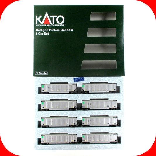 N Scale ***BETHGON PROTEIN GONDOLA*** ***SBTX*** 8-Car Set #1 ---- Kato 106-4652