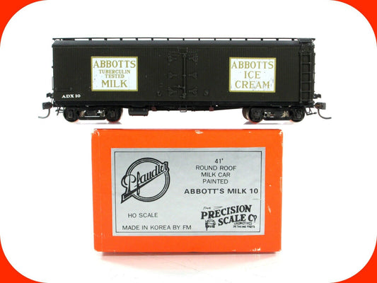 HO Scale BRASS ***ABBOTT'S***  Milk & Ice Cream Reefer, ADX 10 -- Precision / FM