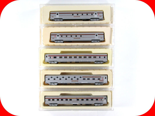 N Scale CANADIAN PACIFIC Lightweight Passenger 5-Car Set - Con-Cor, Knuckle Cplr