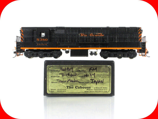 HO Scale BRASS Denver & Rio Grande Western FM H-24 Diesel Locomotive -- RED BALL