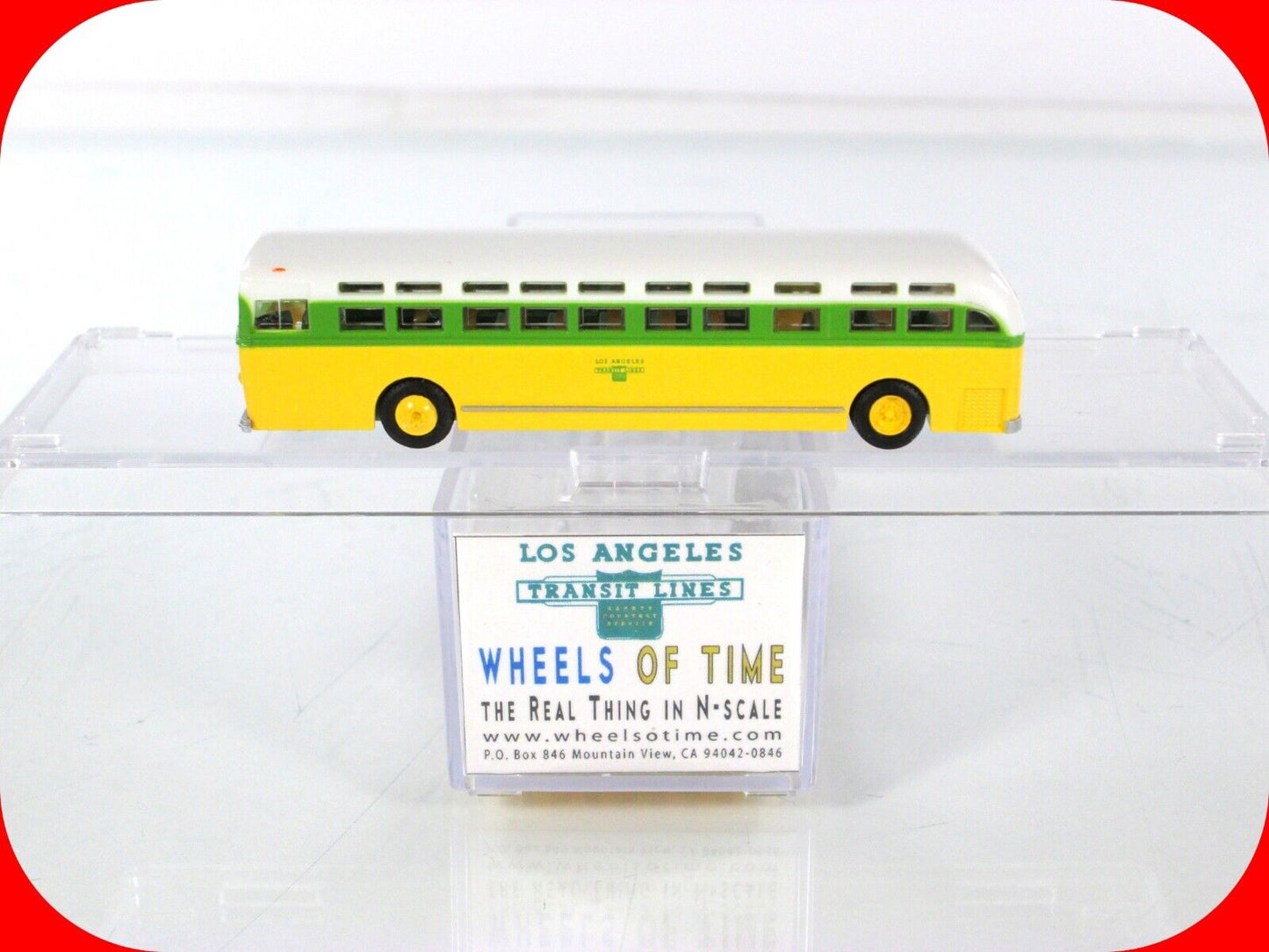 N Scale **LOS ANGELES** Motor Coach *Fruit Salad Scheme* - WHEELS of TIME 90422