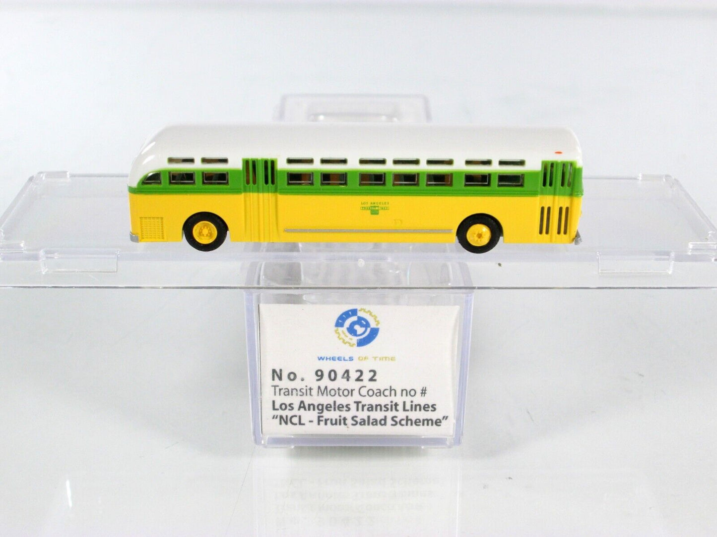 N Scale **LOS ANGELES** Motor Coach *Fruit Salad Scheme* - WHEELS of TIME 90422