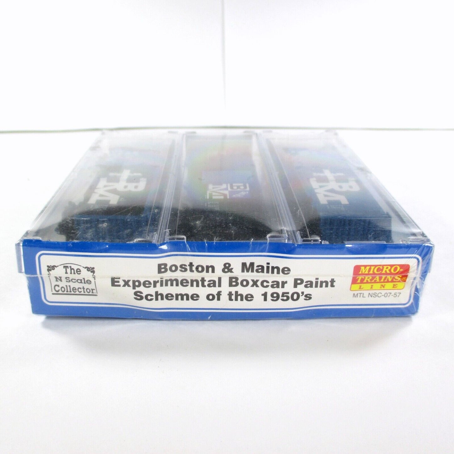 N Scale ***B&M*** 1950s Experimental Box Car Paint Scheme Set - Micro Trains NSC