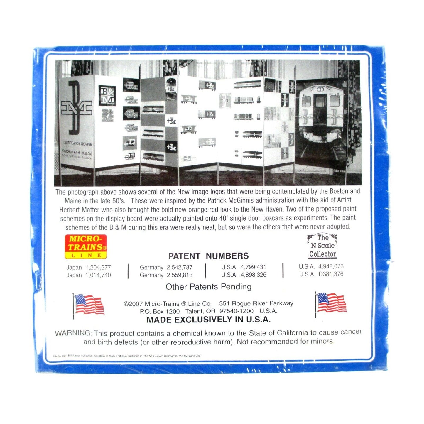 N Scale ***B&M*** 1950s Experimental Box Car Paint Scheme Set - Micro Trains NSC