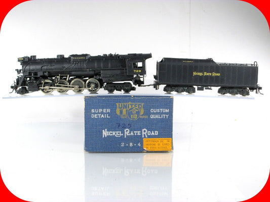 HO Scale BRASS Nickel Plate Road 2-8-4 Steam Locomotive NKP #729 - United Models