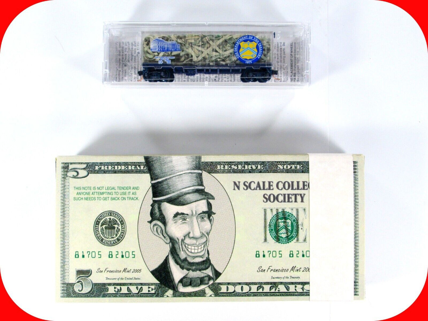 N Scale ***SAN FRANCISCO MINT*** Transparent Box Car - Micro Trains, NSC Special