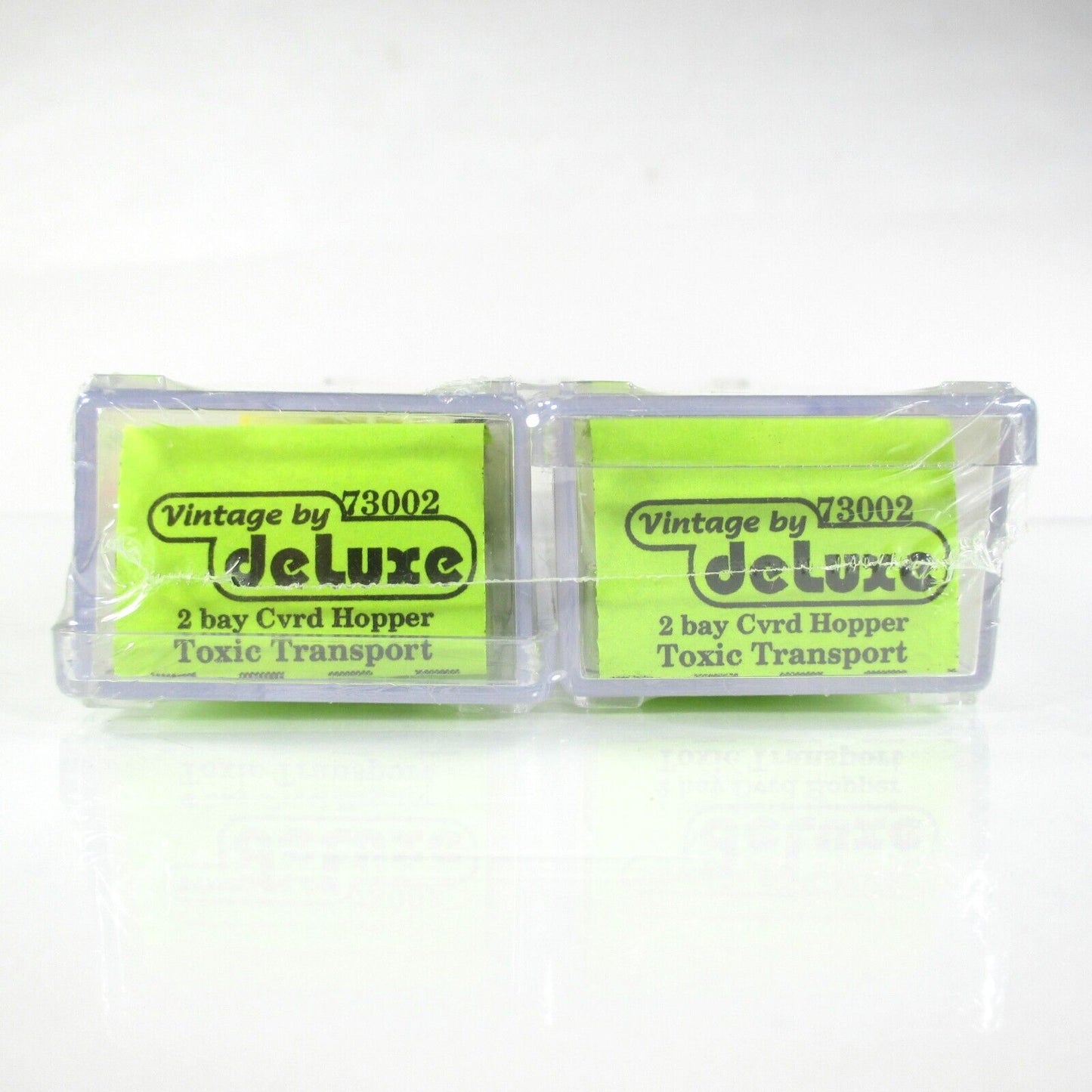 N Scale ***TOXIC TRANSPORT, GLOW-In-The-DARK*** Hopper SET - DELUXE 73002 **RARE