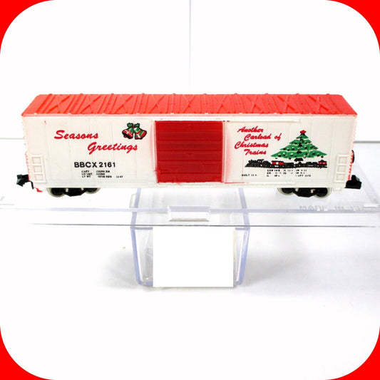 N Scale ***CHRISTMAS SEASON'S GREETINGS*** 50' Box Car, BBCX 2161 - Bev-Bel 2164