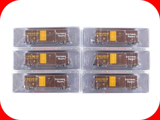 N Scale *SOUTHERN PACIFIC* 50' Hydra-Cushion Box Car 6-Set Intermountain 6134006