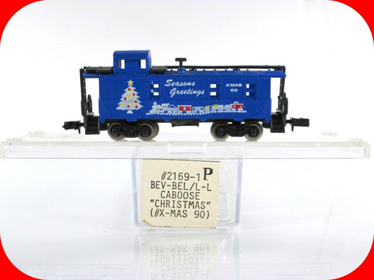 N Scale **SEASON'S GREETINGS** Christmas Caboose 1990, Bev-Bel, Life-Like 2169-1
