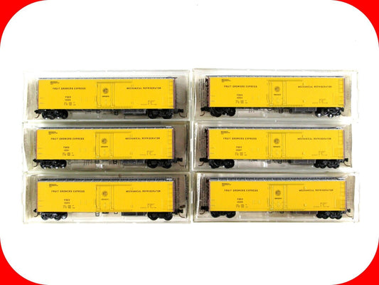 N Scale **FRUIT GROWERS EXPRESS** 51' Reefer 6-Car Set -Kadee Micro Trains 69022