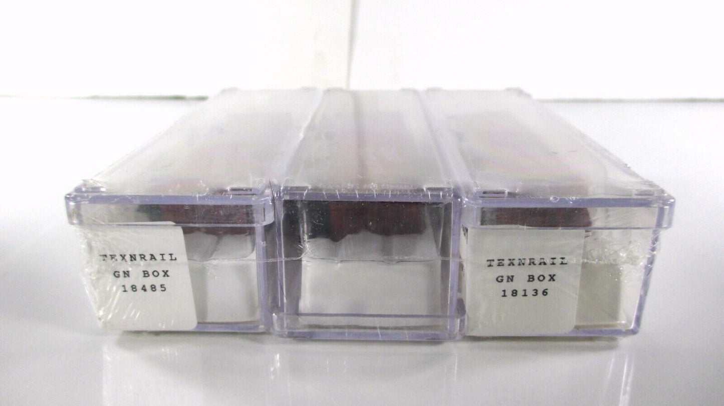 N Scale ***GREAT NORTHERN** 40' Box Car Set - Intermountain / Tex-N-Rails **RARE