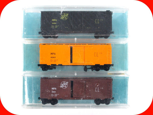 N Scale **MARYLAND & PENNSYLVANIA** Box Car 3-Pack - Micro Trains / Al's Kustom