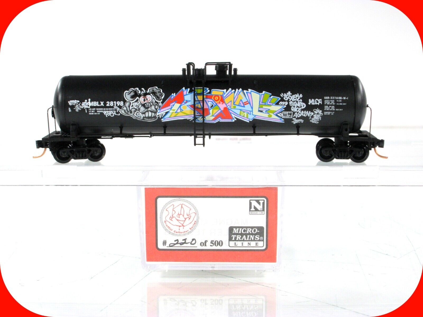 N Scale **Exxon-Mobil** Graffiti Tank Car MBLX - Micro Trains *RARE ...