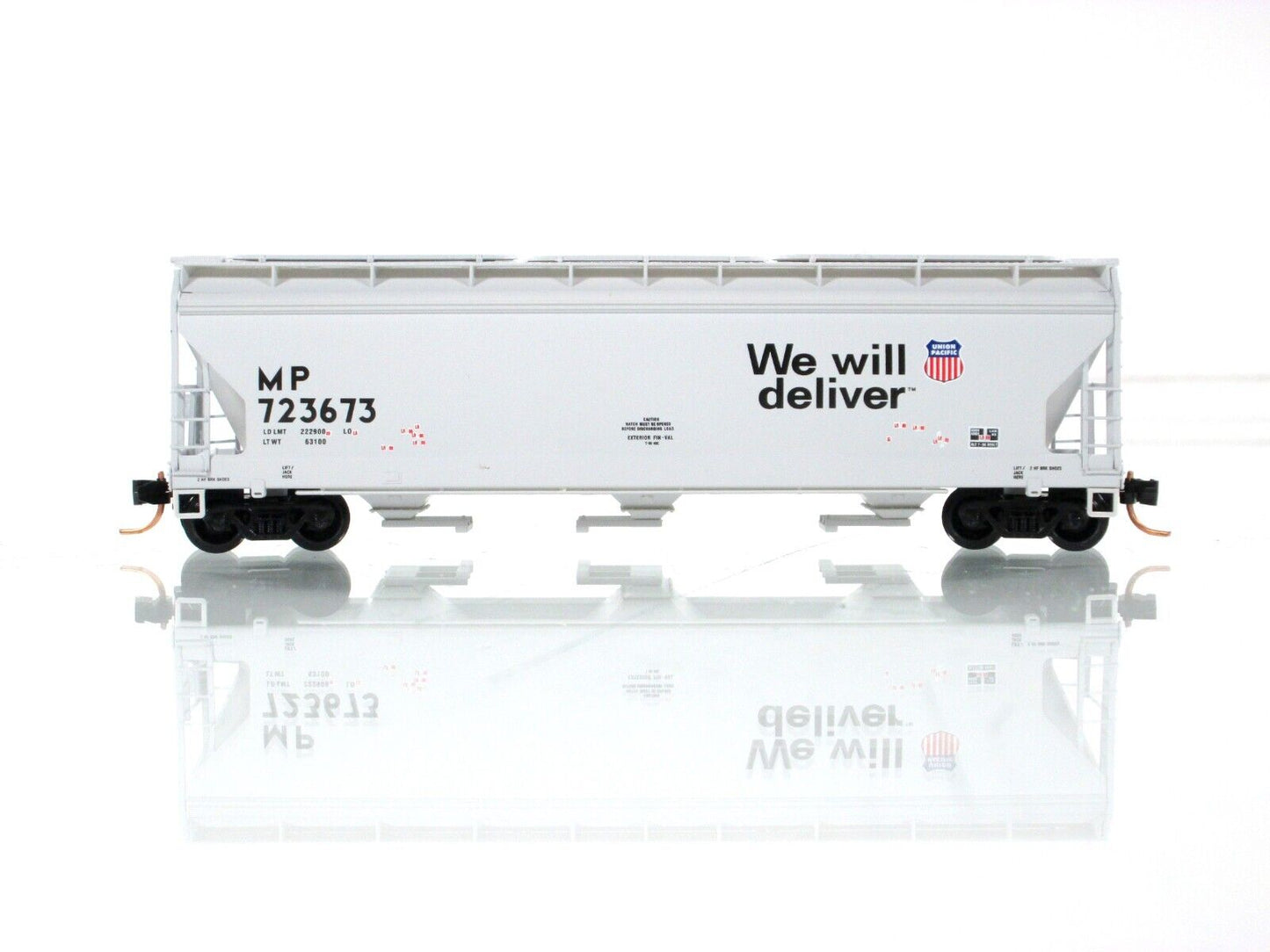 N Scale **MISSOURI PACIFIC**  9-11  Graffiti Hopper -- Micro Trains, #228 of 500