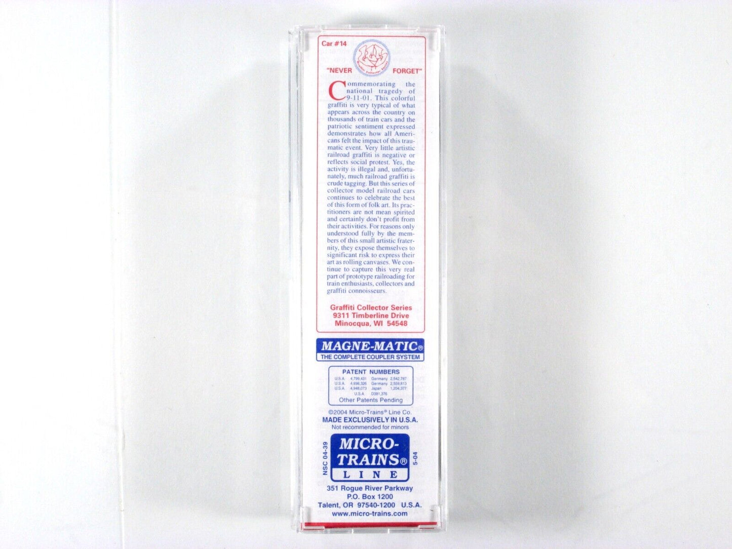 N Scale **MISSOURI PACIFIC**  9-11  Graffiti Hopper -- Micro Trains, #228 of 500