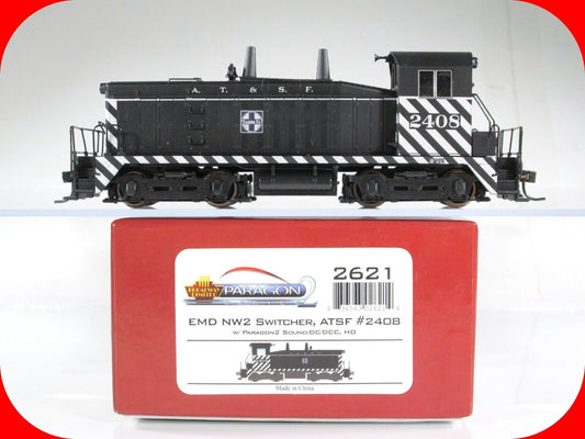 HO Scale *SANTA FE* EMD NW2 Switcher #2408 - Broadway 2621 - Paragon2 DCC Sound