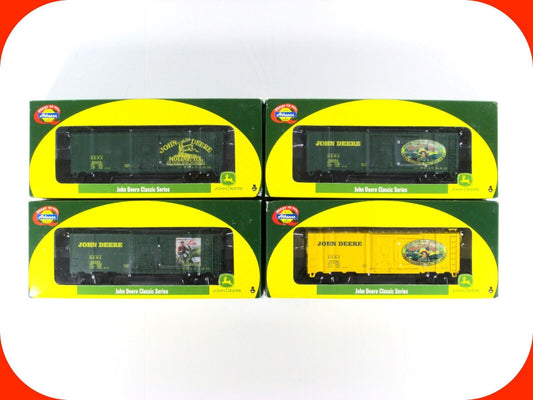HO Scale **JOHN DEERE** Box Car Set -Athearn 8170, 8172, 8173, 8175, Knuckle Cpl