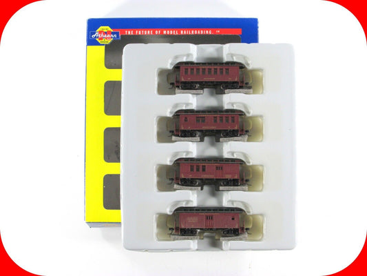N Scale PENNSYLVANIA Overton Old-Time Passenger 4-Car Set - Athearn 11024 **RARE