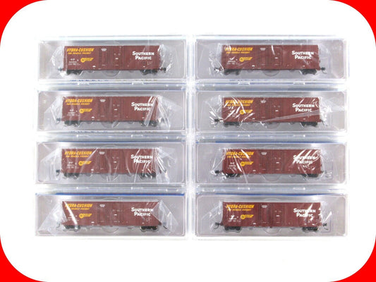 N Scale *SOUTHERN PACIFIC* 50' Hydra-Cushion Box Car 8-Set, WHEELS of TIME *RARE