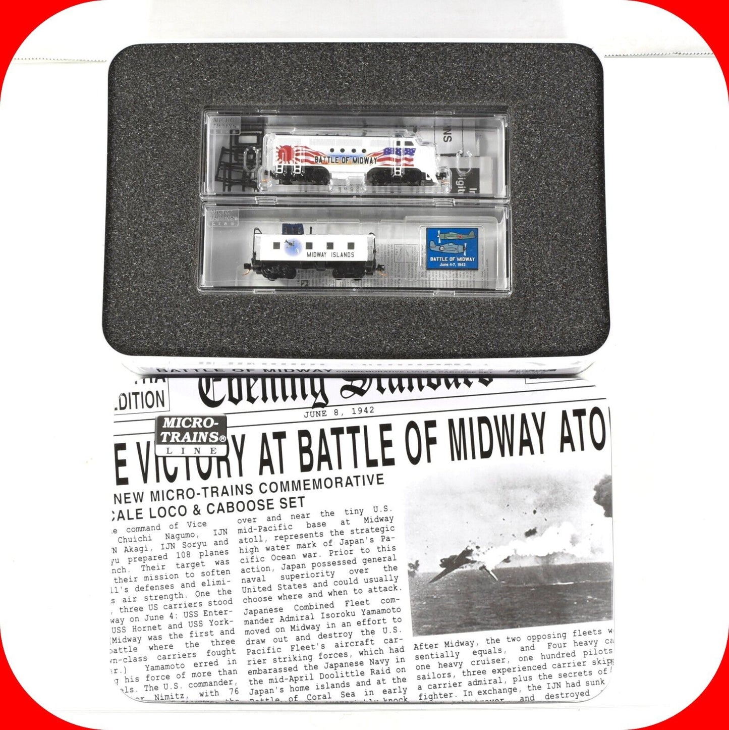 N Scale **BATTLE of MIDWAY** FT Locomotive & Caboose - MTL 98321081 **DCC Ready
